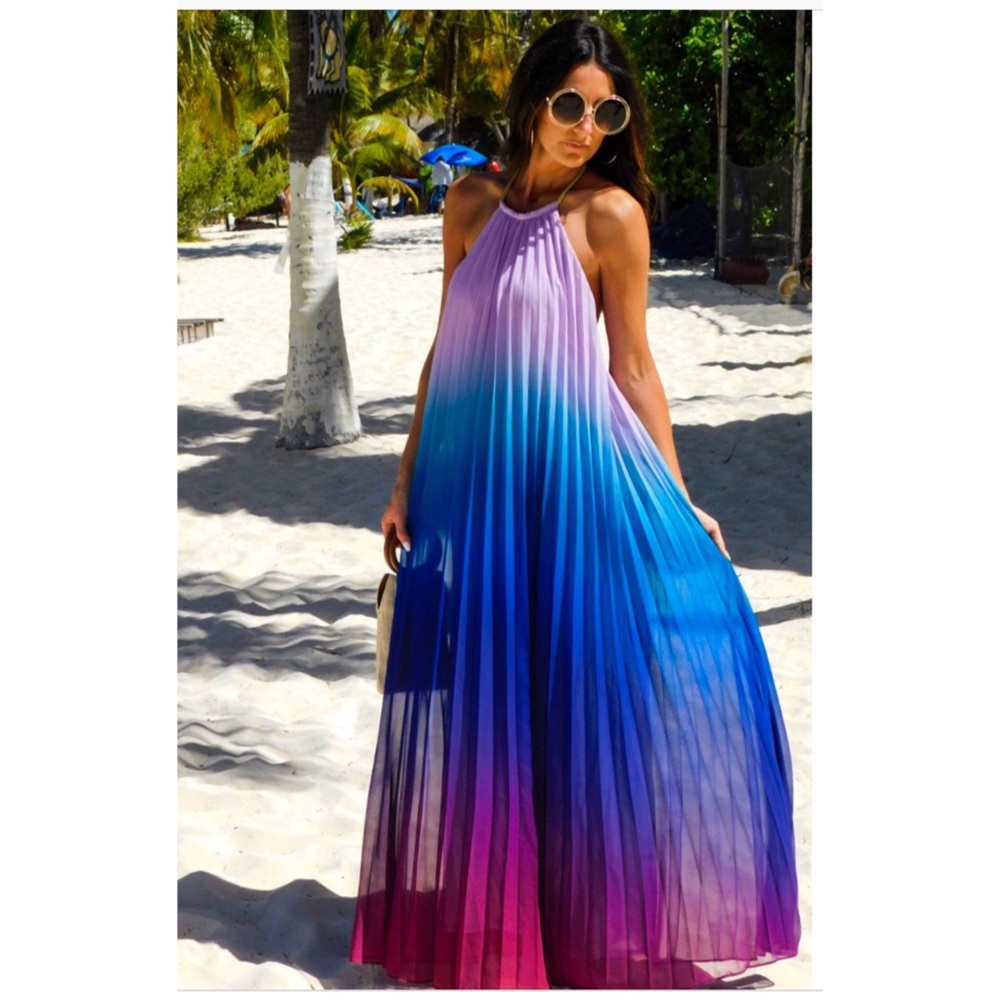 Ombré maxi dress